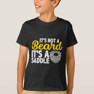 Het is geen baard, het is een zadel - grappige baa t-shirt
