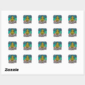 Het is geen BBQ zonder rundvlees Ronde Sticker (Vel)