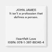 Het is geen beroep dat een persoon definieert. magneet (Voorkant)