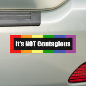 Het is geen besmettelijke Bumpersticker (Op auto)