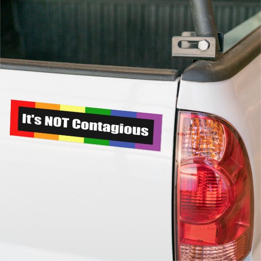 Het is geen besmettelijke Bumpersticker (Op Truck)