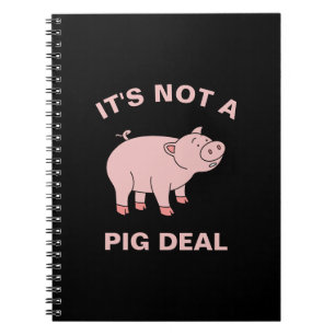 Het Is Geen Big Deal Grappig Boerderij Dier Varken Notitieboek