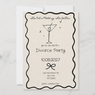 Het is geen bruiloft, het is beter Grappig divorce Kaart