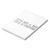 Het is geen bug, grappig design notitieblok (Linkerzijde)
