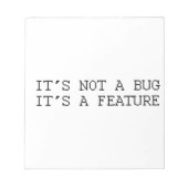 Het is geen bug, grappig design notitieblok (Voorkant)