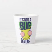 Het is geen bug, het is een feature latte mok (Voorkant)