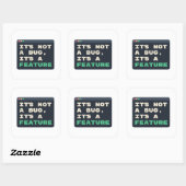 Het is geen bug, het is een functie Coder humor Vierkante Sticker (Vel)