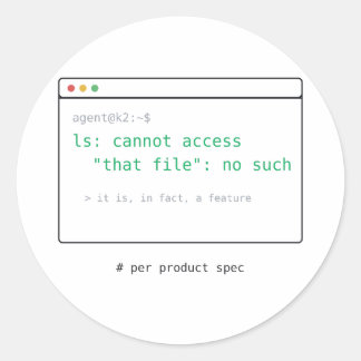 Het is geen bug, het is een functie - Dev Sticker