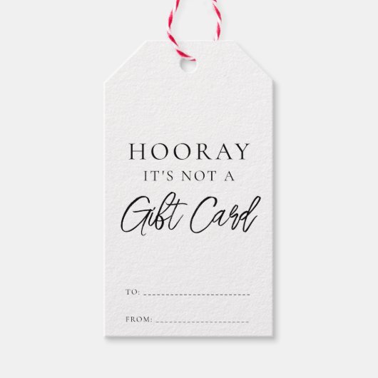 Het is geen cadeau Kaart Funny Christmas Cadeaulabel (Voorkant)