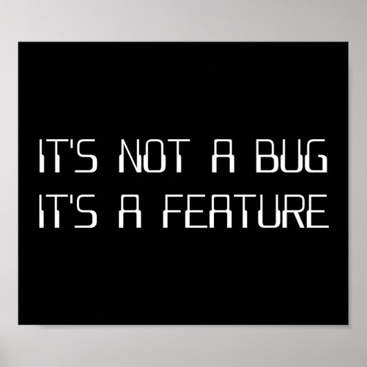 Het is geen Coding Bug Het is een Programmeringsfu Poster (Voorkant)