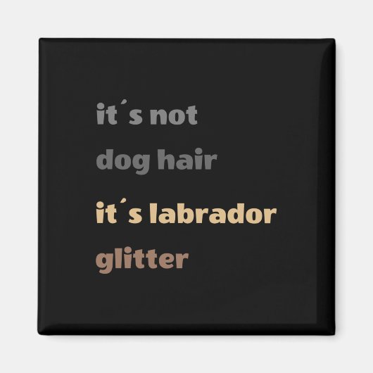 Het is geen Dog Hair Magneet (Voorkant)