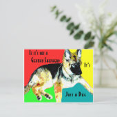 Het is geen Duitse herder Briefkaart (Staand voorkant)
