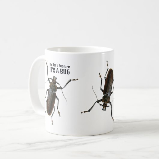 Het is geen eigenschap, het is een boeiend - grapp koffiemok (Voorkant links)