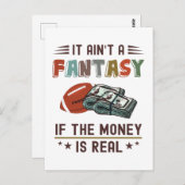 Het is geen Fantastische zaak als het geld echt is Briefkaart (Voorkant / Achterkant)