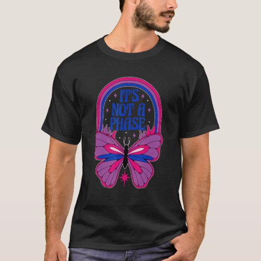 Het is geen fase biseksuele bi lgbt biseksuele pri t-shirt (Voorkant)