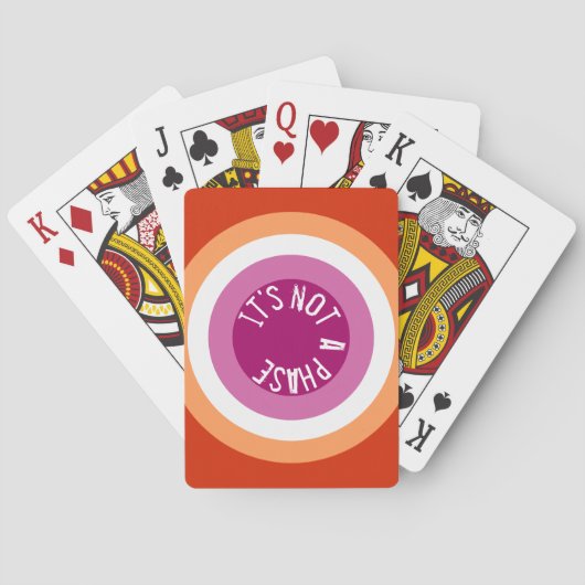 Het is geen fase. lesbisch - speelkaarten (Achterkant)