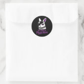Het is geen fase mama grappige emo paashaas ronde sticker (Tas)