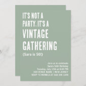 HET IS GEEN FEEST, HET IS EEN VERJAARDAG KAART (Voorkant / Achterkant)