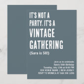 HET IS GEEN FEEST, HET IS EEN VERJAARDAG KAART (Voorkant / Achterkant)