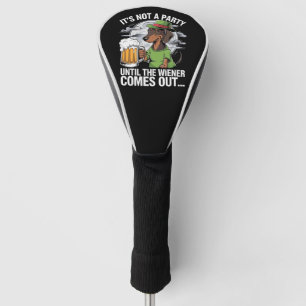 Het Is Geen Feest Tot Dachshund Iers Bier Wiener Golfheadcover