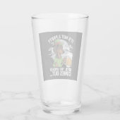 Het is geen feest tot Dachshund Irish Beer Wiener Glas (Achterkant)