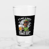 Het is geen feest tot Dachshund Irish Beer Wiener Glas (Voorkant)