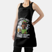 Het is geen feest tot Dachshund Irish Beer Wiener Schort (Insitu)