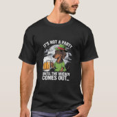 Het is geen feest tot Dachshund Irish Beer Wiener T-shirt (Voorkant)