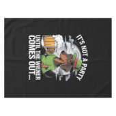 Het is geen feest tot Dachshund Irish Beer Wiener Tafelkleed (Voorkant (Horizontaal))