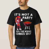 Het is geen feest tot de vrouw komt, grappig t-shirt (Voorkant)