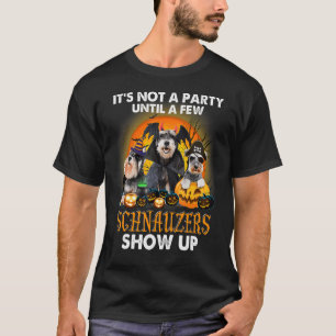 Het is geen feest tot een paar Schnauzers Show omh T-shirt