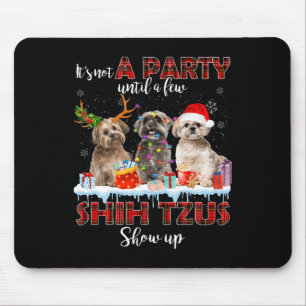 Het is geen feest tot een paar shih tzus santa Sho Muismat