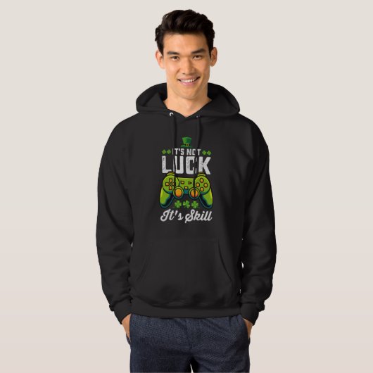 Het is geen geluk dat het Skill Gaming St Patrick' Hoodie (Voorkant volledig)