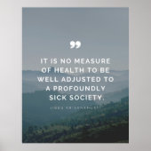 Het is geen gezondheidsmaatregel - Jiddu Krishnamu Poster (Voorkant)