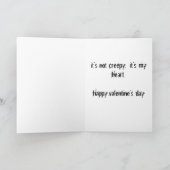 het is geen griezelige. .it is Valentijnsdag Feestdagen Kaart (Binnen)