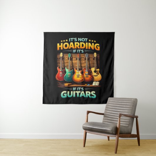 Het Is Geen Hamsteren Als Het Gitaren Zijn Wandkleed (In situ)