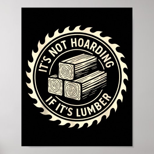 Het is geen hamsteren als het hout is poster (Voorkant)
