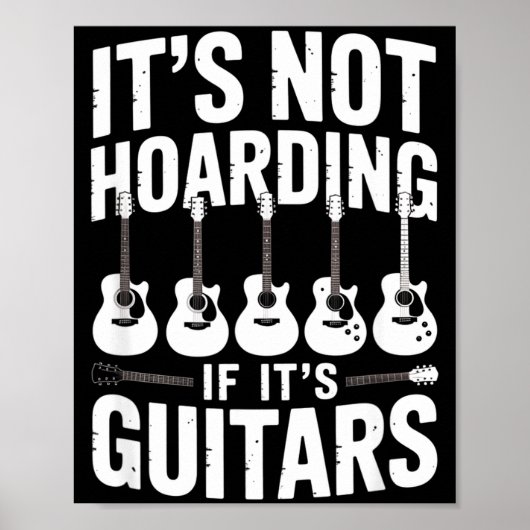 Het is geen hamsteren als het om gitaren gaat Funn Poster (Voorkant)