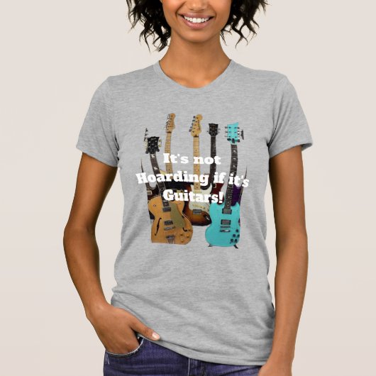 Het is geen hamsteren als het om gitaren gaat t-shirt (Voorkant)