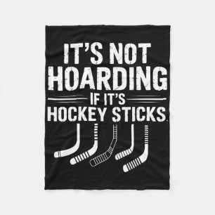 Het is geen hamsteren als het om hockeysticks gaat fleece deken