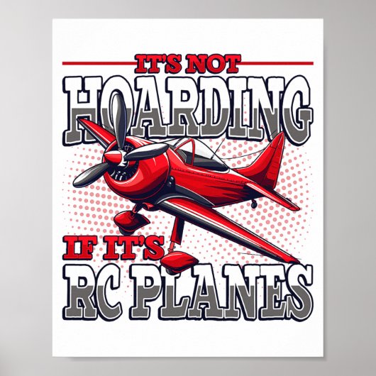 Het Is Geen Hamsteren Als Het Rc-Vliegtuigen Zijn Poster (Voorkant)