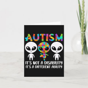 Het is geen handicap, het is een ander autisme kaart