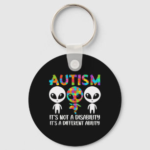 Het is geen handicap, het is een ander autisme sleutelhanger