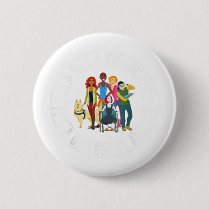 Het is geen handicap, het is een ander soort vermo ronde button 5,7 cm
