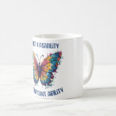 Het is geen handicap, het is een ander vermogen koffiemok (Voorkant rechts)