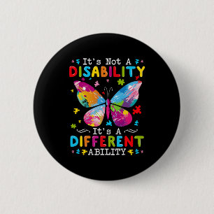 Het is geen handicap, het is een andere vaardighei ronde button 5,7 cm