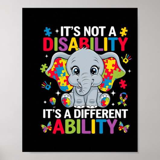 Het is geen handicap, het is gewoon een andere vaa poster (Voorkant)