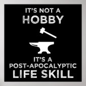 Het is geen Hobby Funny Blacksmithing. Poster (Voorkant)