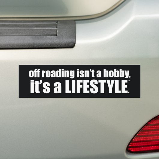 Het is geen hobby, het is een levensstijl. bumpersticker (Op auto)