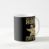 Het is geen hobby. Het is een schitterend Hoefijze Koffiemok (Voorkant rechts)